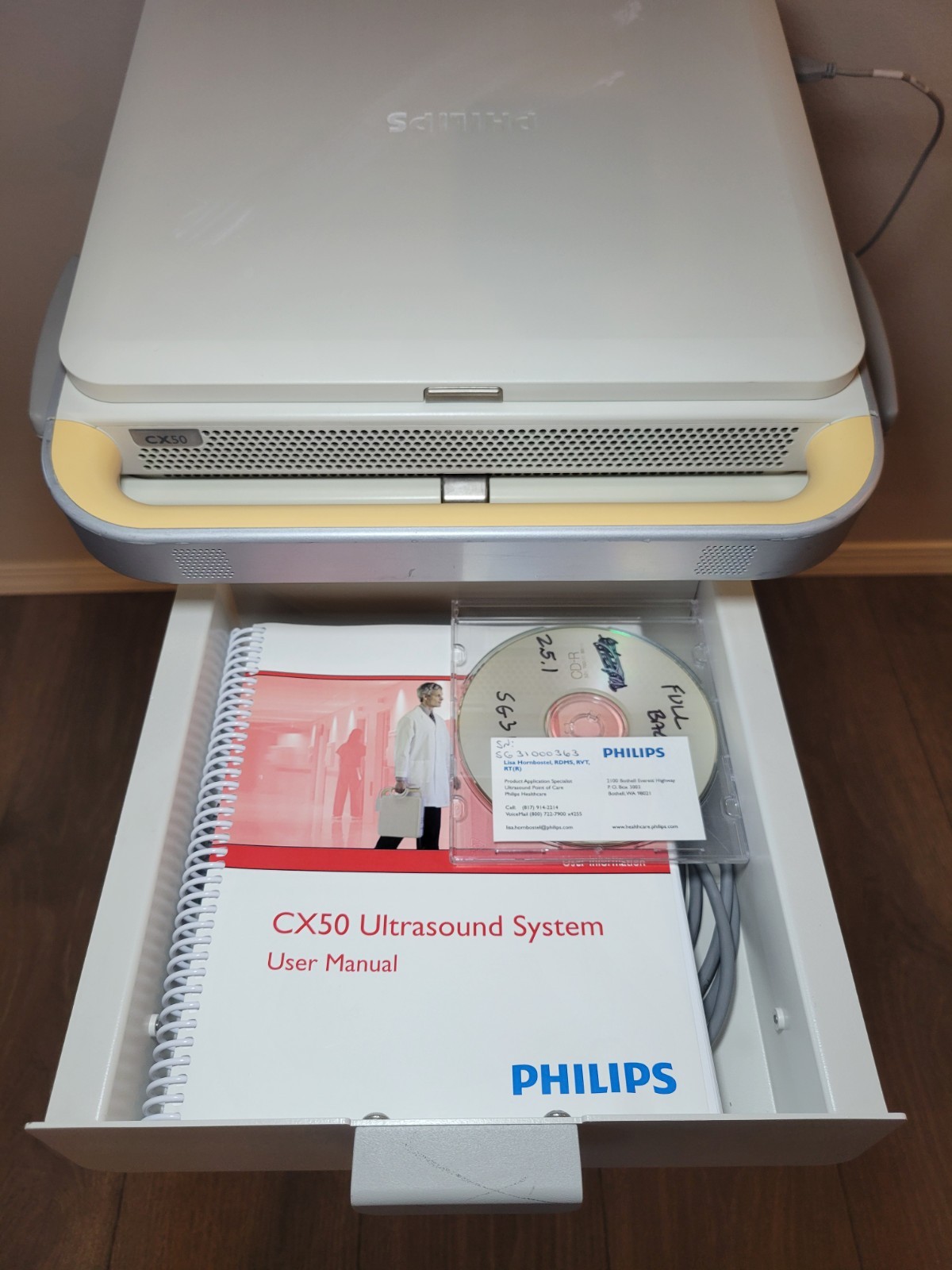 Philips CX50 Ultrasound System w/ Cart S5-1 & L12-3 Probes + Sony Printer Echo