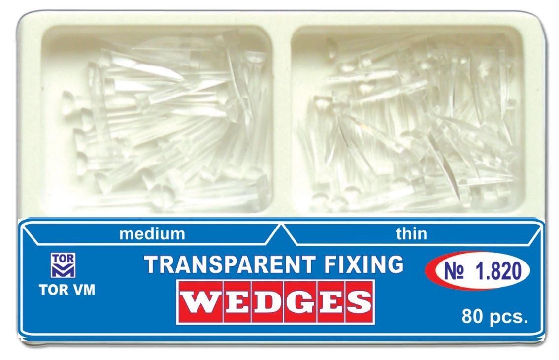 Plastic Transparent Wedges for Dental Restorations – 80 pcs 2 sizes kit