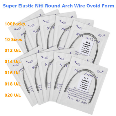 Dental Super Elastic Niti Round Arch Wires Arch Wire for Bracket Braces USA