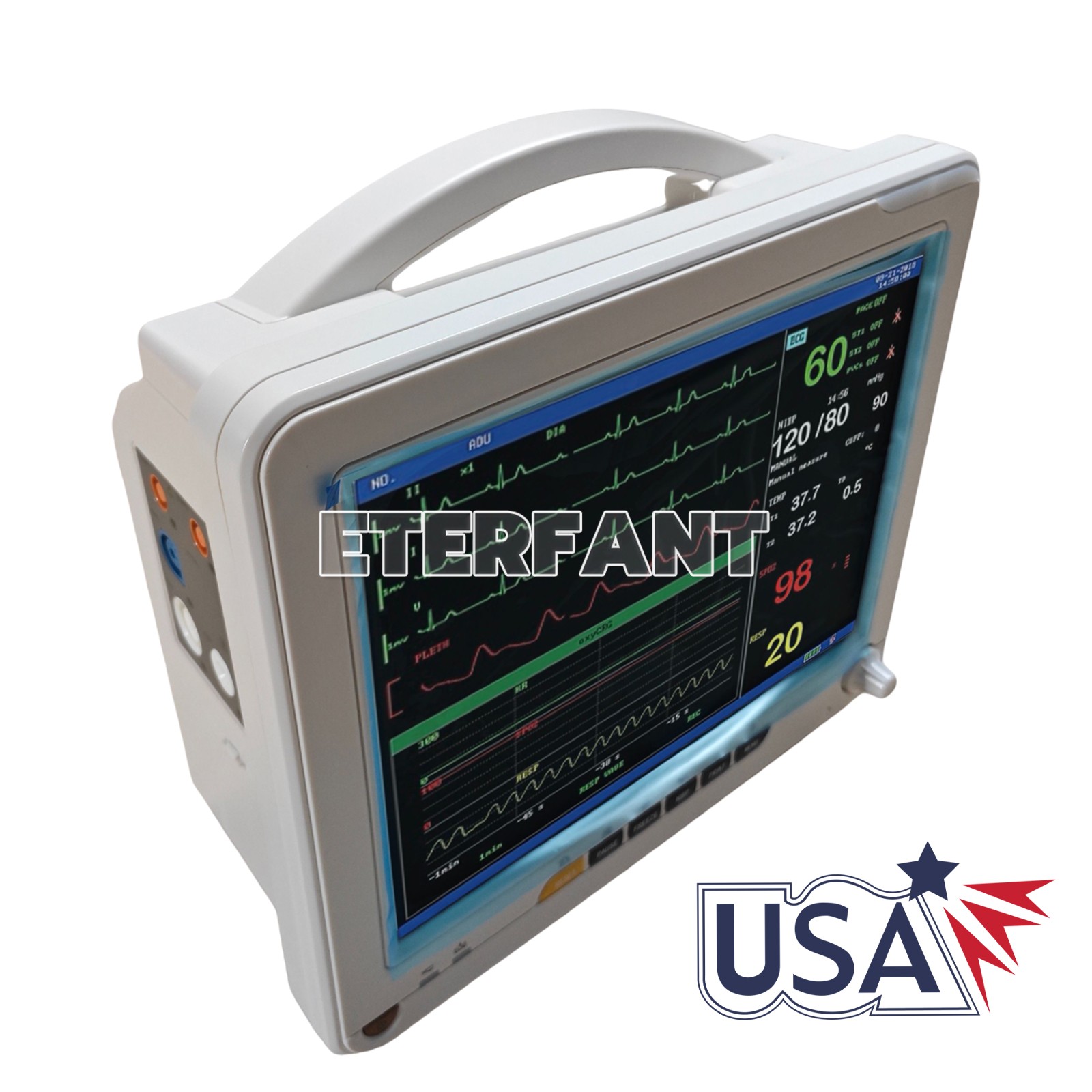 Patient Monitor ICU CCU Vital Sign For Hospital ECG NIBP RESP TEMP SPO2 PR