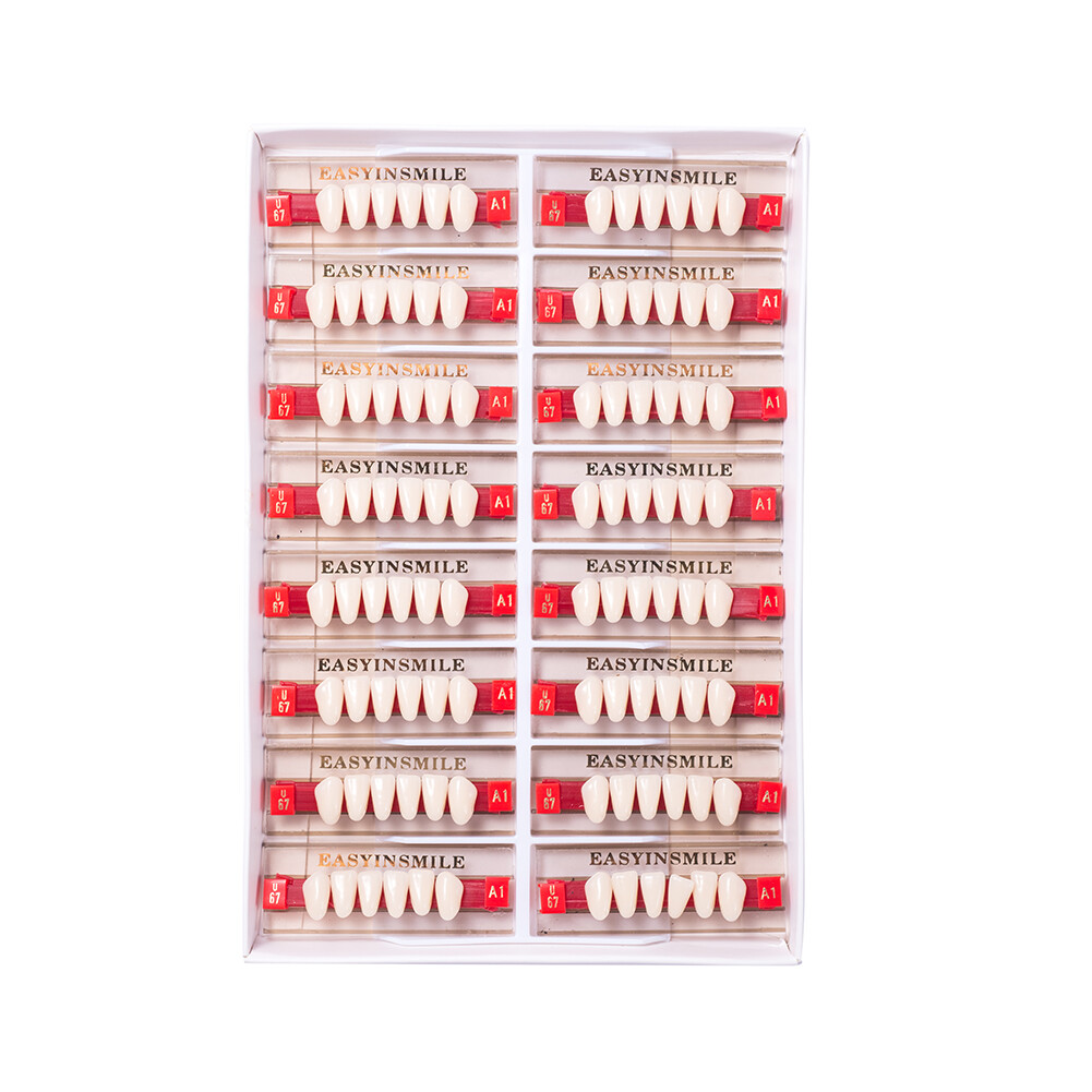 Dental False Teeth At Home Tooth Replacement Acrylic Resin Teeth Shade A1/A2/A3