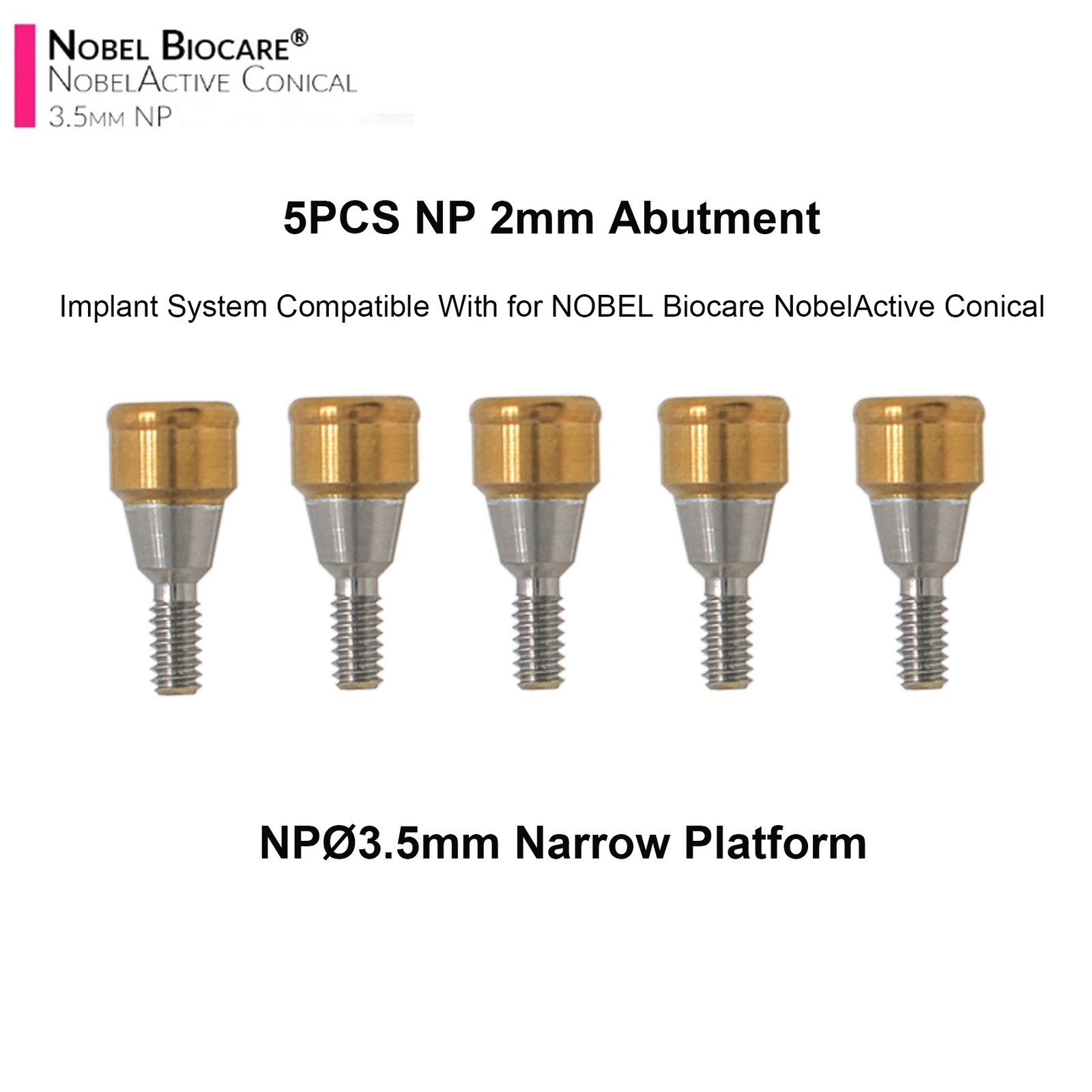 US Overdenture For Nobel Active NPØ3.5mm Locator Abutment Male Caps Inserts Tool