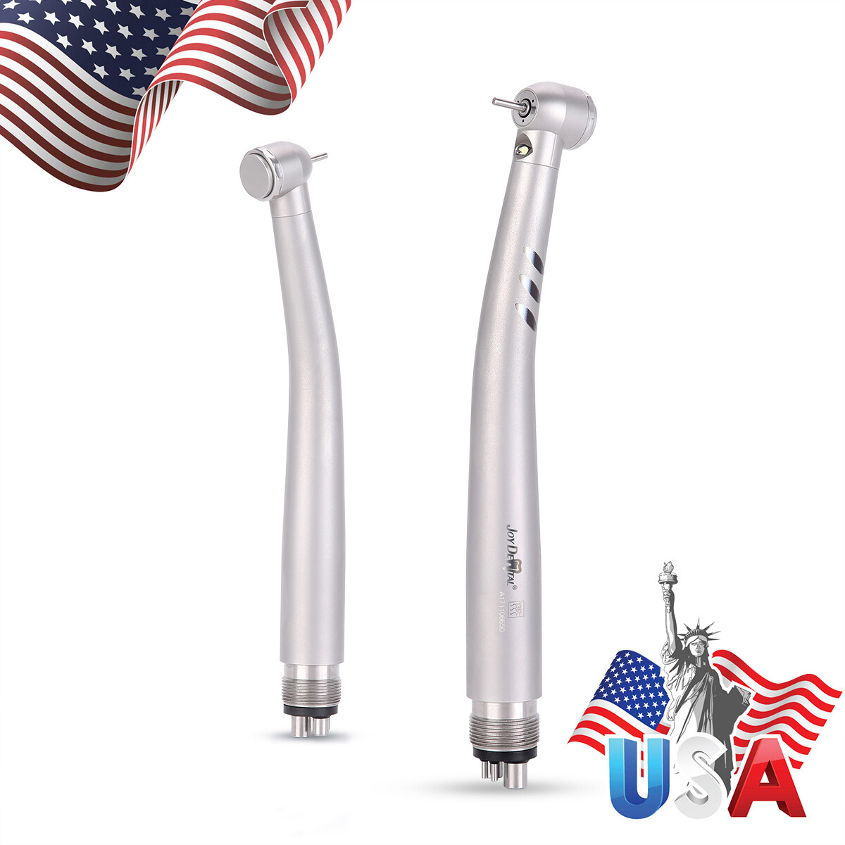Joy Dental Fiber Optic LED E-generator High Speed Handpiece 2H/4Hole Torque Head
