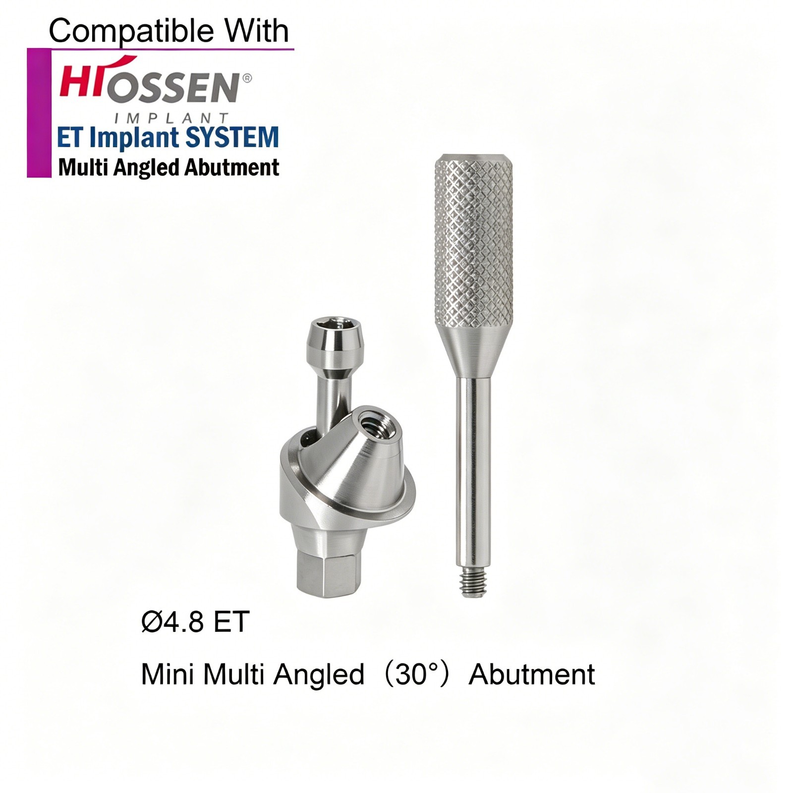 Dental Multi unit Angled abutment D4.8mm MUA 17/30/45° fits Hiossen Osstem M/R
