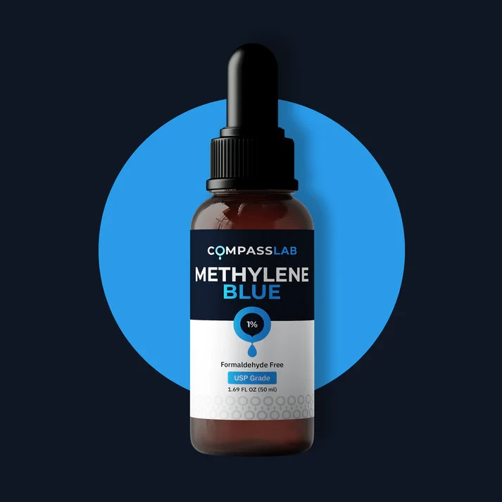MB 1% Solution, 50 mL – Glass Bottle – Compass Laboratory