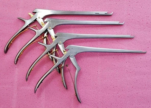 SSI Kerrison Rongeur Set 2mm, 3mm, 4mm & 5mm 40° Up Detachable Orthopedic Tools