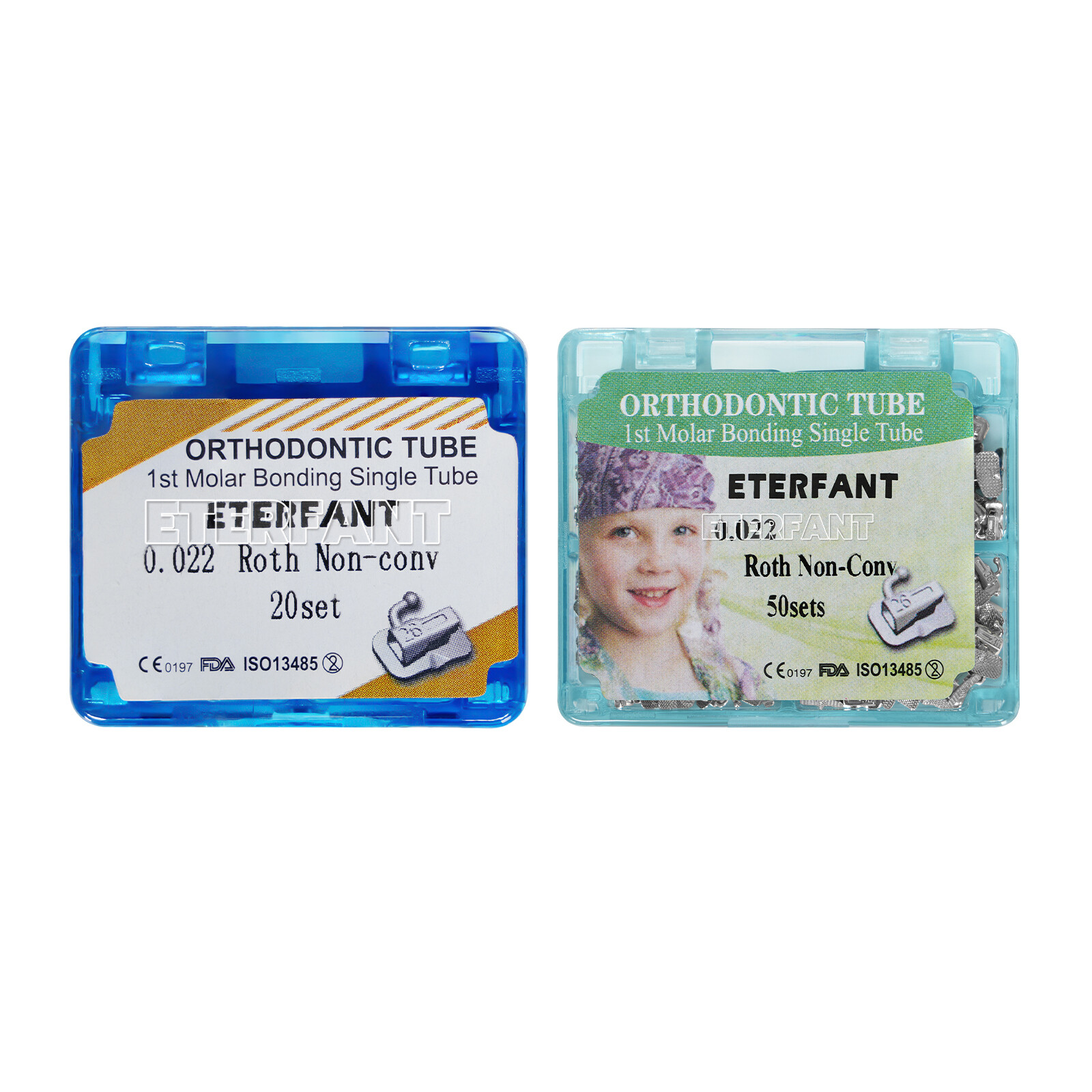 ETERFANT 1040PCs Dental Ortho Elastic Ligature Ties Rubber Bands/Buccal Tubes