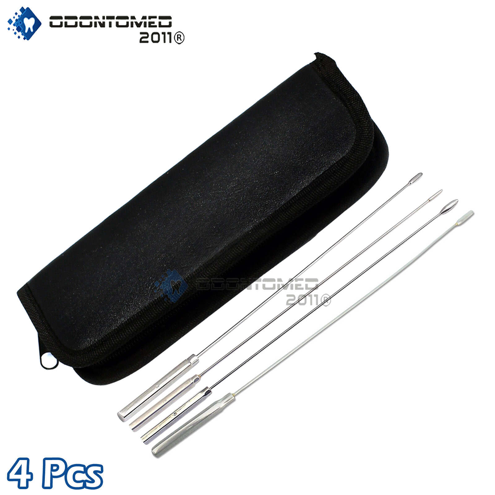 Bakes Rosebud Urethral Sounds 3MM 4MM 5MM 6MM SET In Zipper Case