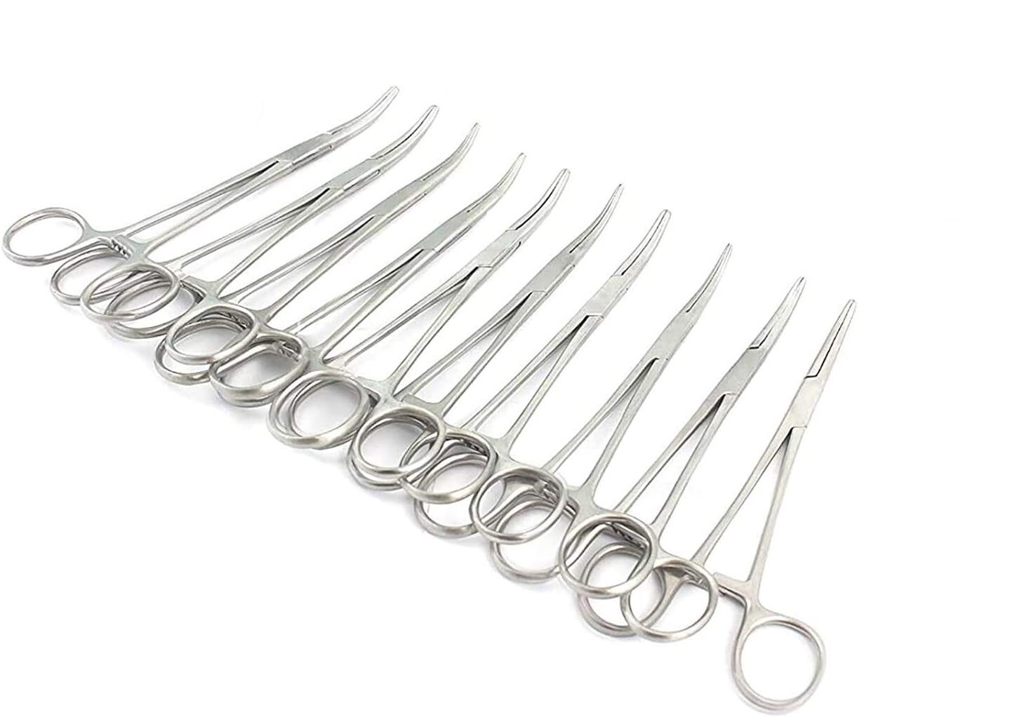 AA Pro: 10 Crile Hemostat Locking Forceps 5.5″ Curved Surgical Instruments