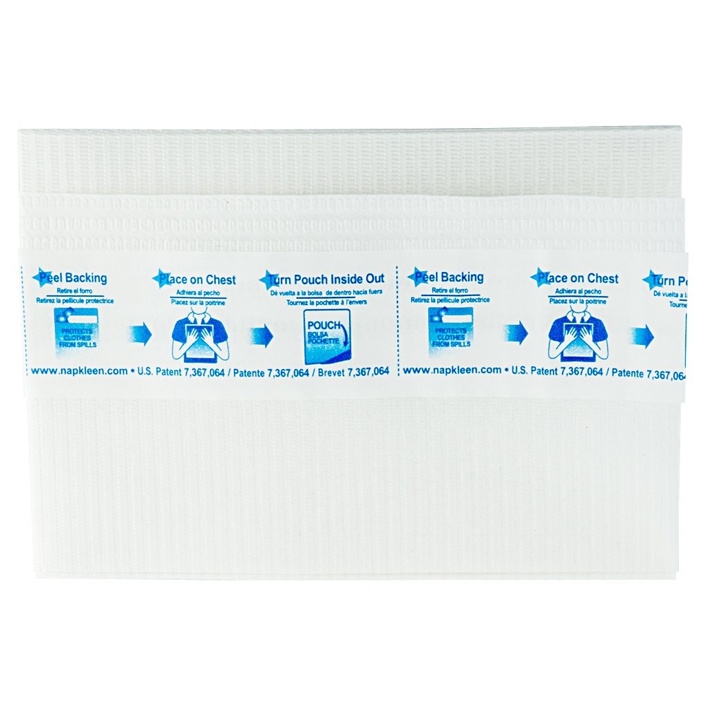 Napkleen Disposable Self-Adhesive Bibs