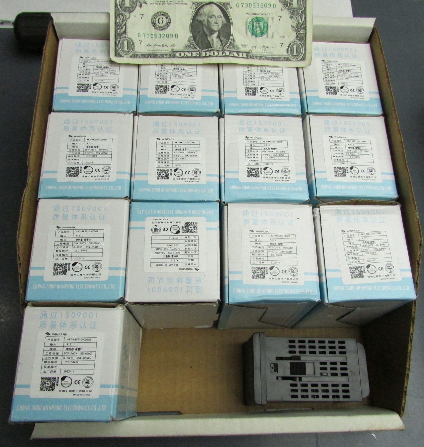 Winpark AK3 Temperature Controllers, 85V to 265V AC, 0 to 50C Relay Alarm, K,E,J