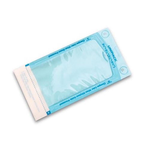 Sterilization Pouch UniPack Ethylene Oxide (EO) Gas / Steam 3-1/2 X 6-1/2 Inch S