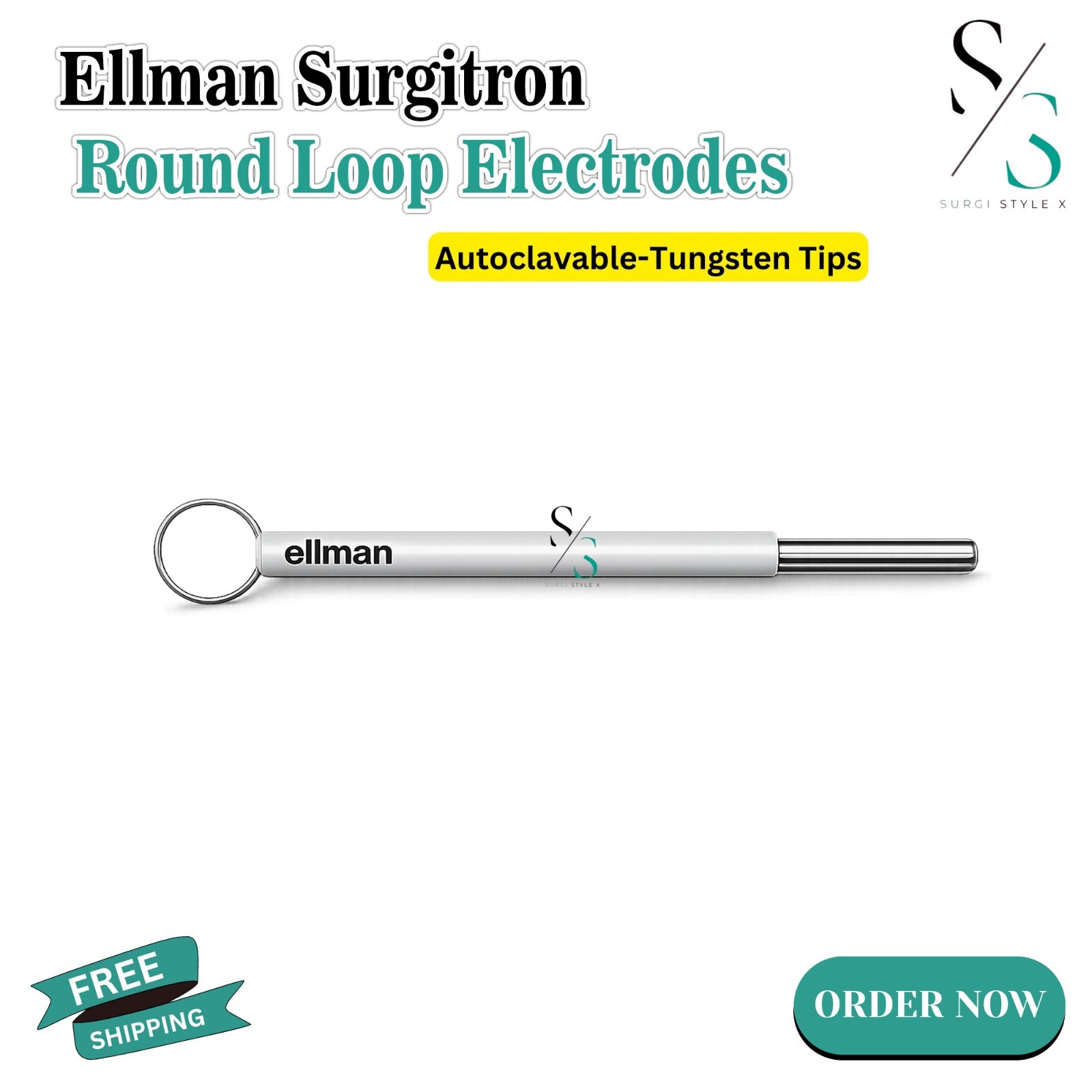 Ellman Surgitron B1D- Round Loop Electrode -Twenty-Five (25)Tungsten Tips CE/FDA