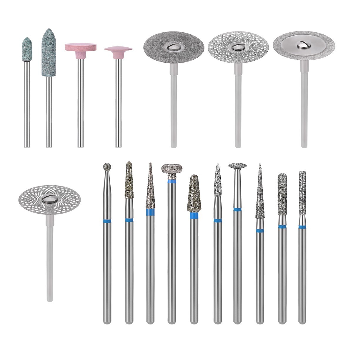 35pcs AZDENT Dental Lab Polishing Kit HP Shank For Ceramics Porcelain