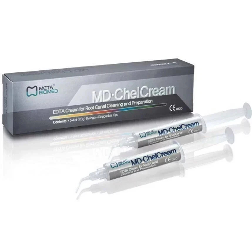 Dental EDTA 19% Root Canal Clean Lubricate Paste MD Chel Cream Meta Biomed