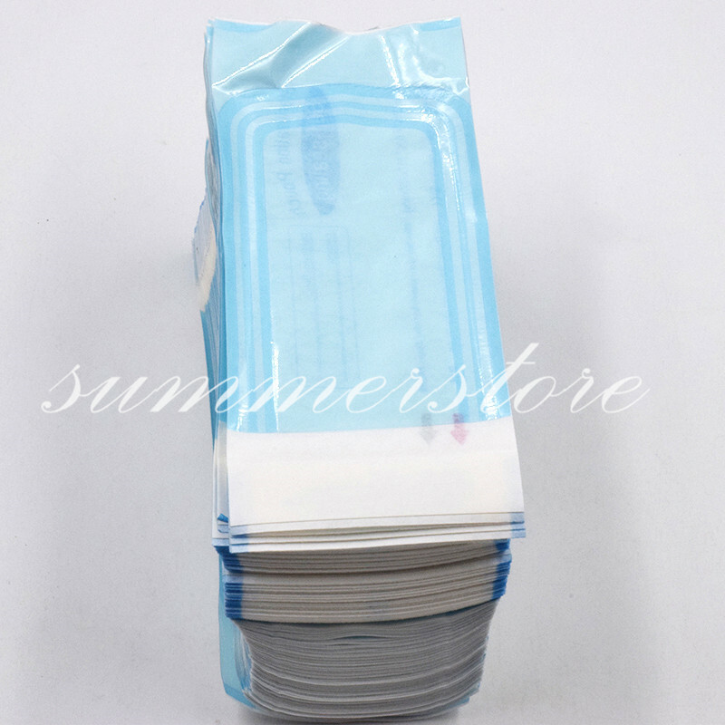 200x Dental Autoclave Serilization 2 1/4″x5 1/8″ 57*130mm Self-Sealing Pouch Bag