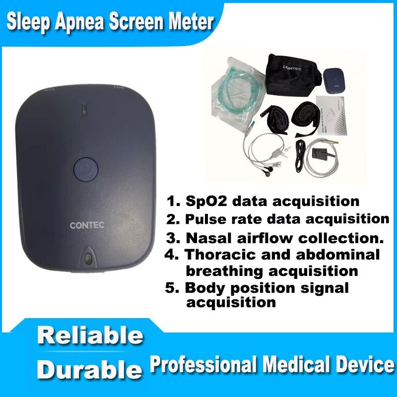 RS10 Sleep Apnea Screen Meter Spo2 PR Nose Air Flow PC Analysis Software
