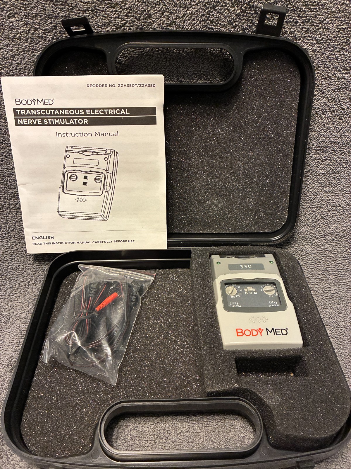 Body Med Analog TENS Model 350 Nerve Stimulator Pain Relief Muscle