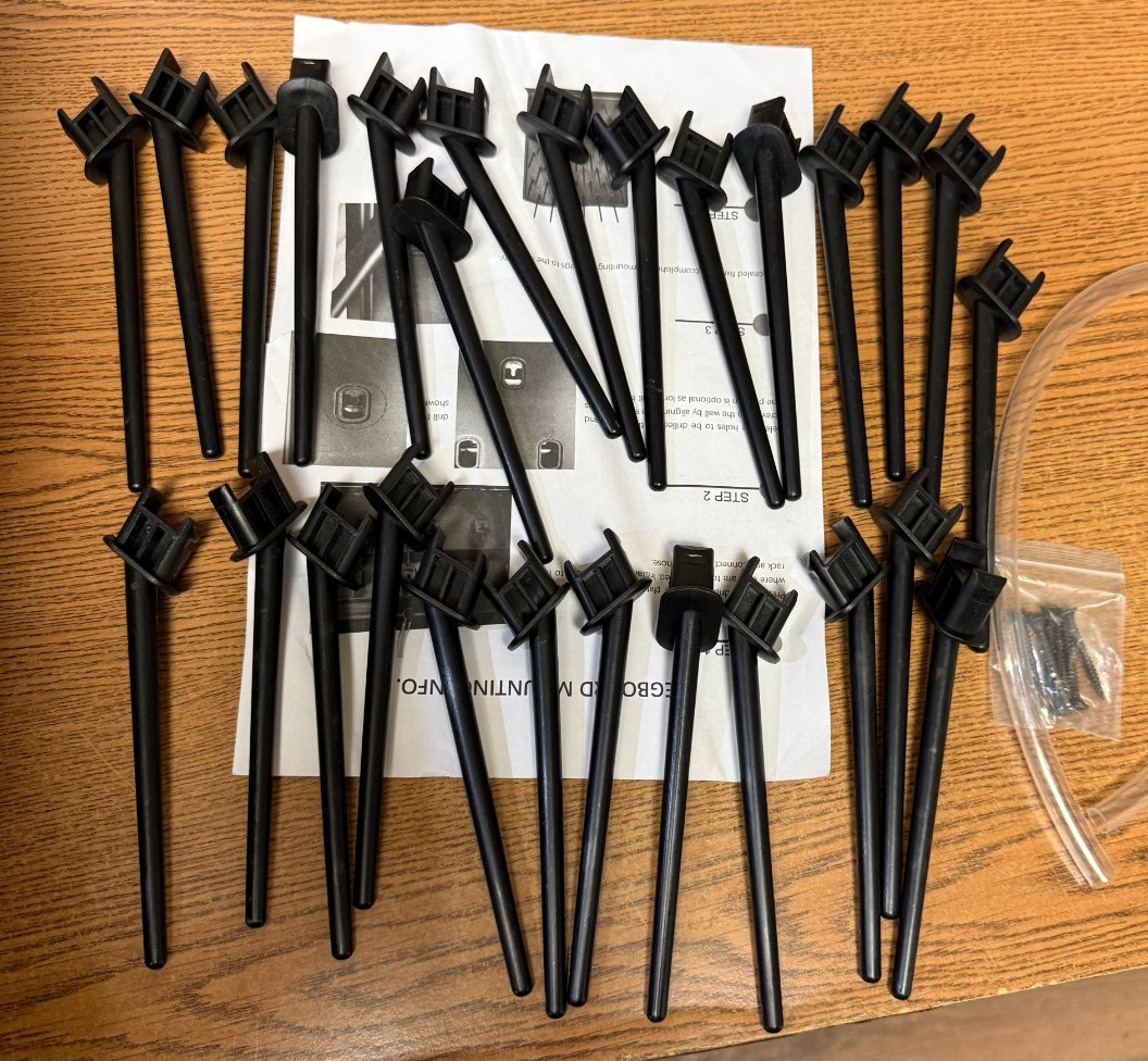 Bottle Drying Rack Pegboard Wall Mounted Desk Black 27 Pegs Removable