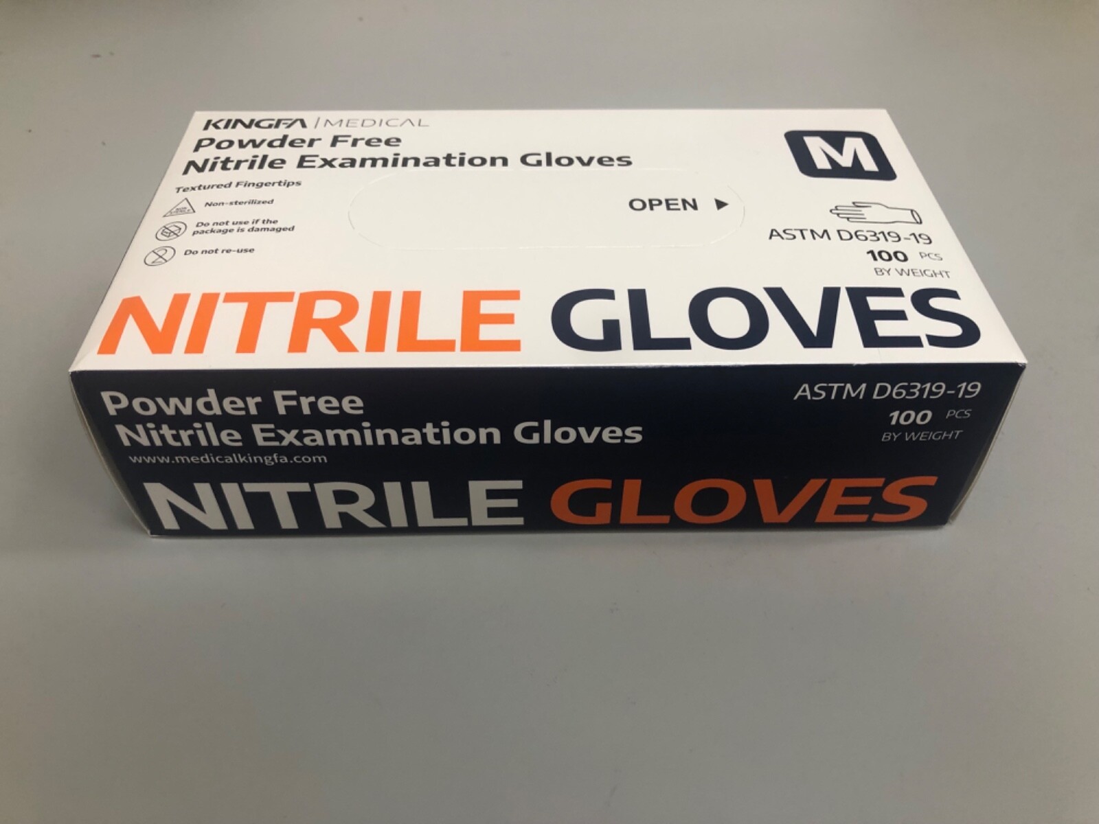 MEDICAL Powder Free NITRILE Examination Gloves, Medium, 1000pcs/Carton