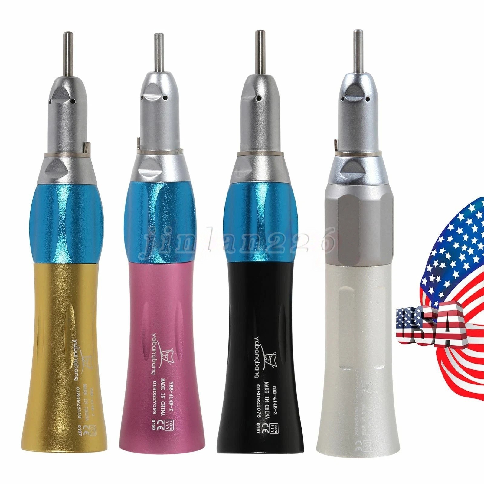 1-10 lot Dental Slow Low Speed Handpiece Straight Nose Cone 1:1 for NSK AX’