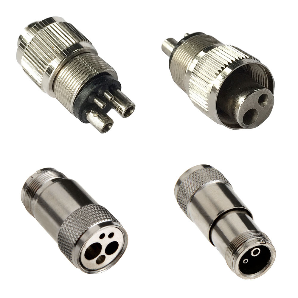 Dental Tube Hose Adapter Changer Converter Connector Handpiece 2 Hole/ 4 Holes