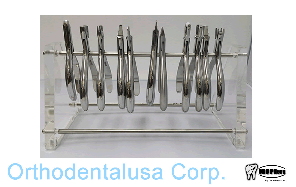 Orthodontic PLIERS RACK WITH ACRYLIC PLATES Pliers are NOT included USA seller