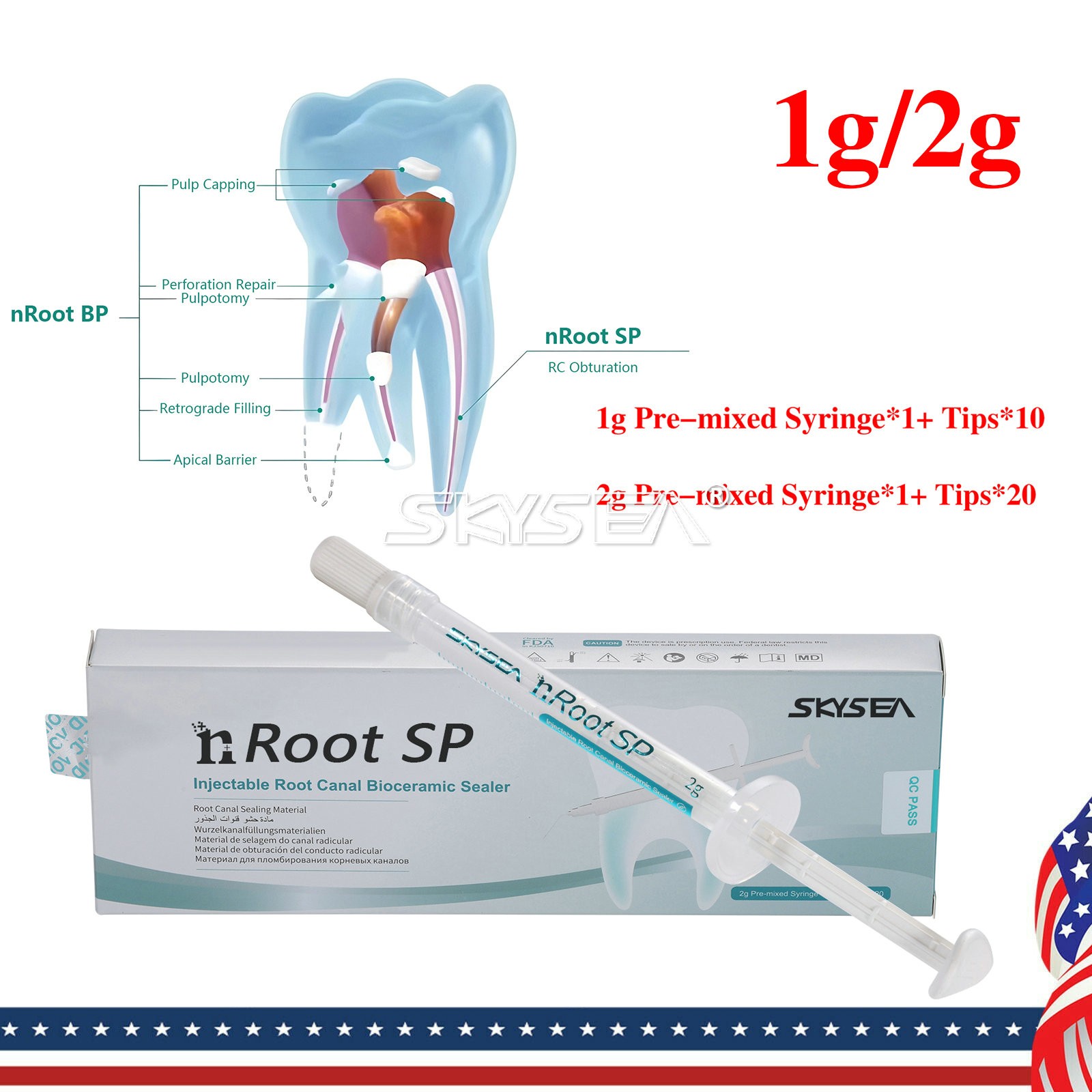 Endo Filling nRoot Bioceramic Injectable Root Canal Repair Sealer Bioceramic