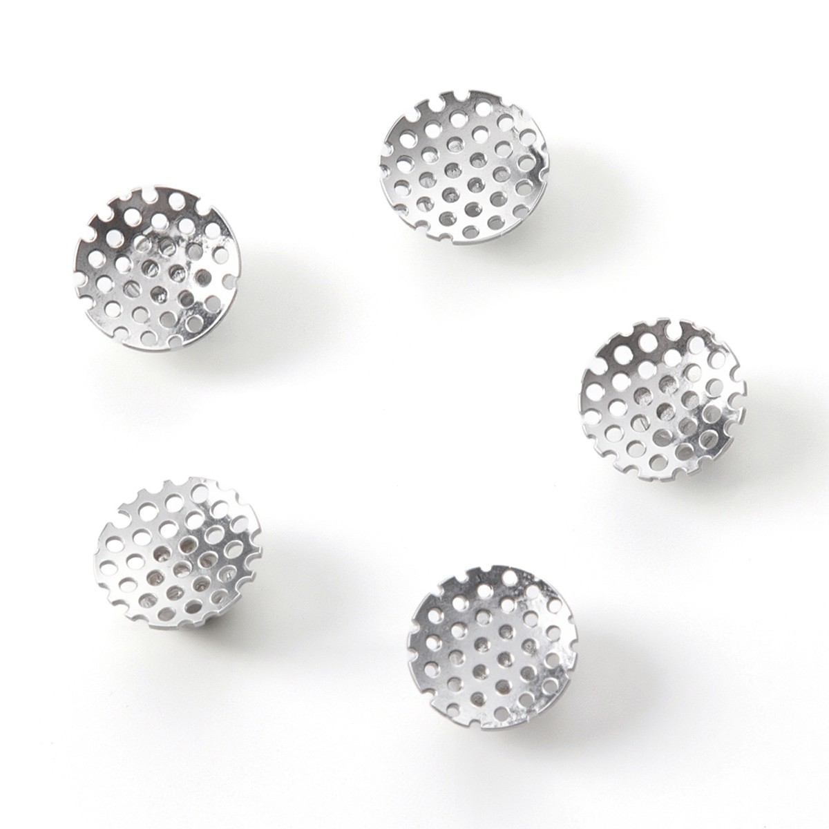 50pcs AZDENT Dental Orthodontic Bondable Hole Lingual Buttons Round Base