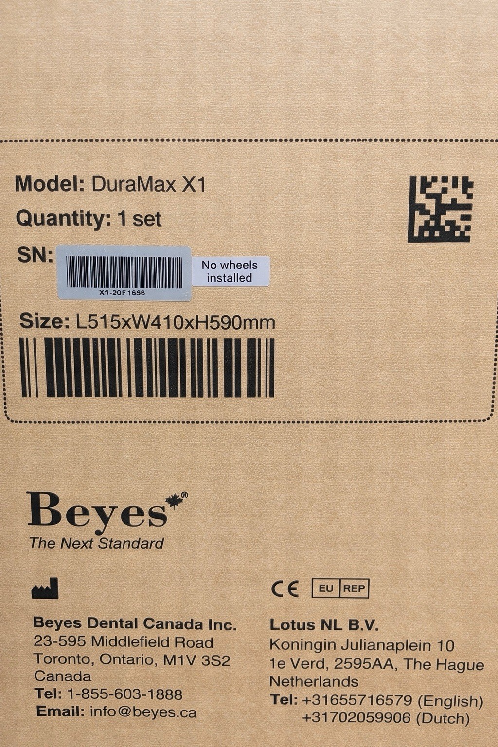 Beyes DuraMax X1 Extraoral Suction System Dental Aerosol Vacuum Factory Sealed