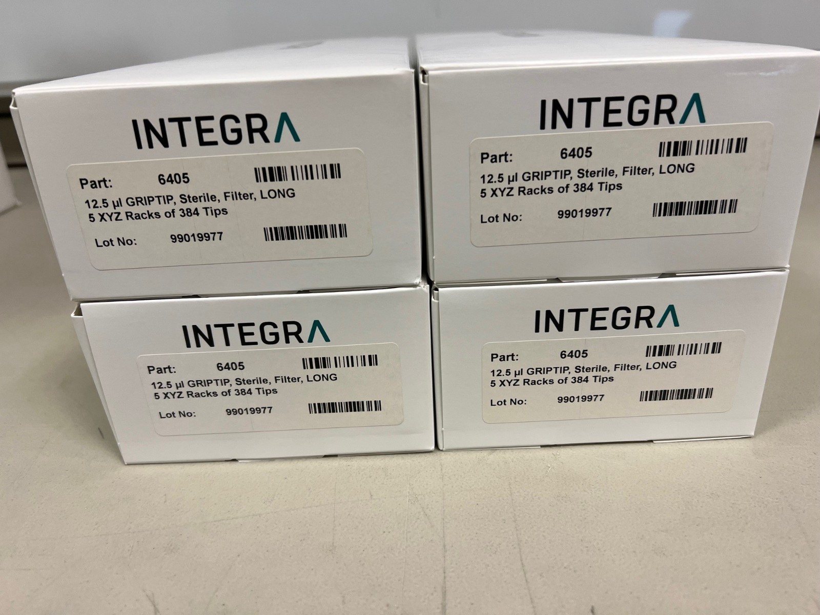 Integra 6405-16 cases of 12.5uL Long 5 racks of 384 Tips FREE SHIPPING