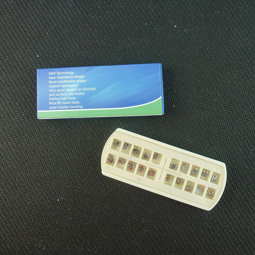 Dental Orthodontic Brackets Mini Metal 022/018 MBT Roth 3 345w/hook Braces 10Pks
