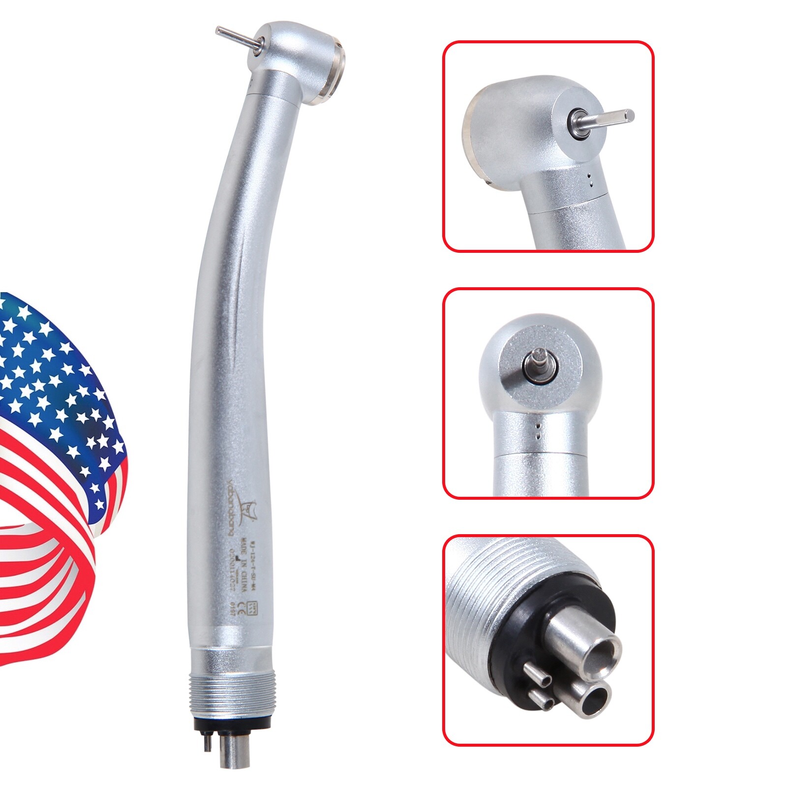 Dental (LED) Surgical High Speed Handpiece 45° Degree Turbine 2/4Hole for NSK OR