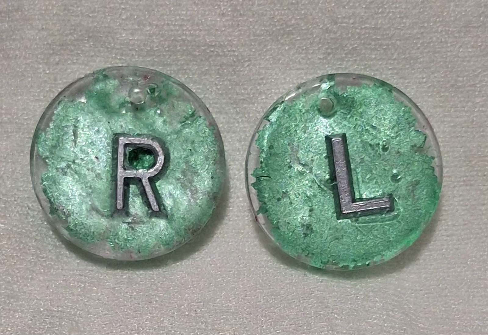 x-ray markers -Glitter -only R & L -No Initials Sorry
