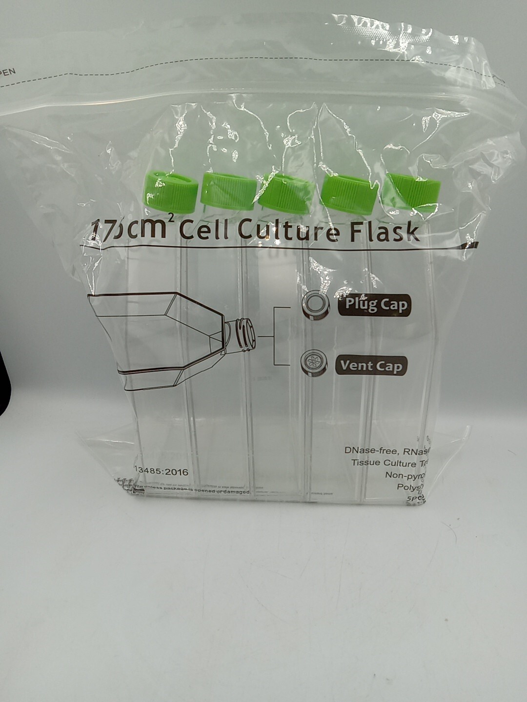 Cell Culture Flask with Filter Cap (175 cm2) 5 pack…..CP