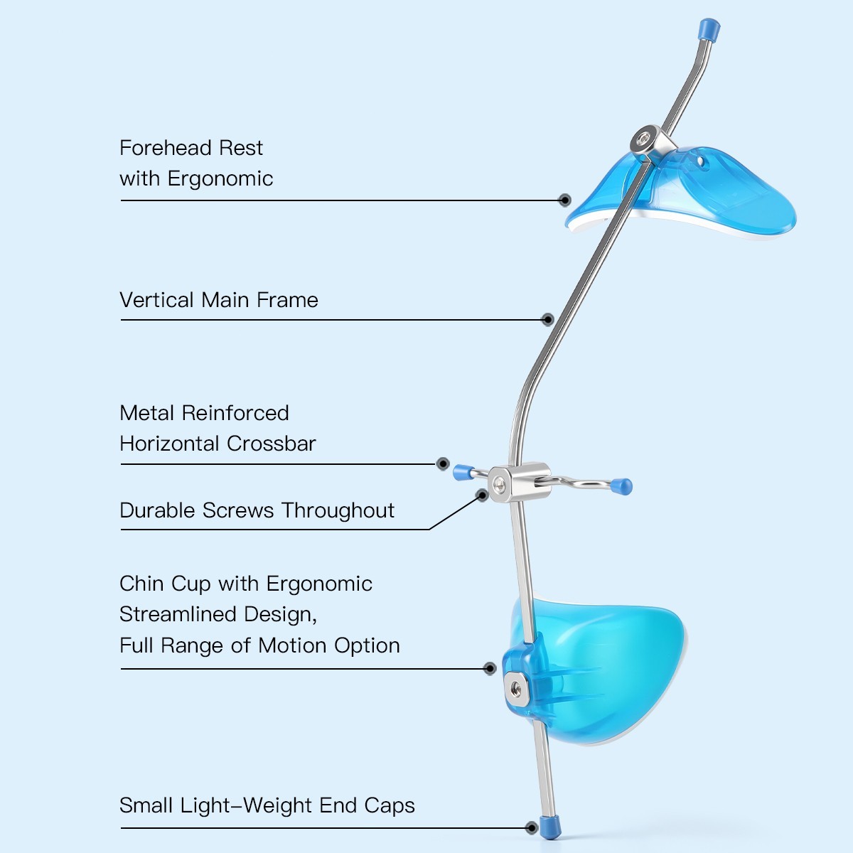 Dental Ortho Facemask Headgear Adjustable Forward Pull for Maxilla Hypoplasia