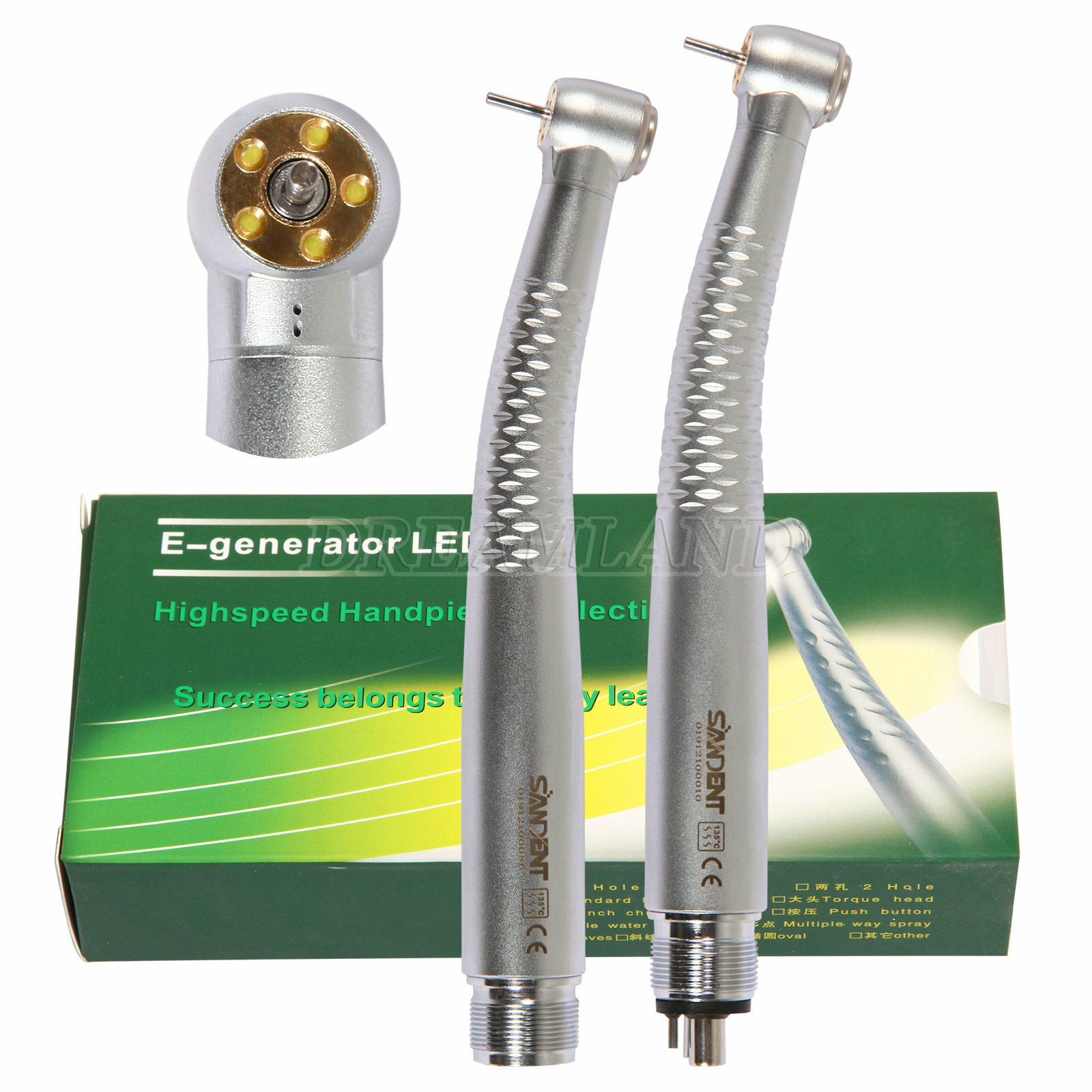 Dental 5* luces LED e-generador turbina alta velocidad pieza de mano NSK STYLE