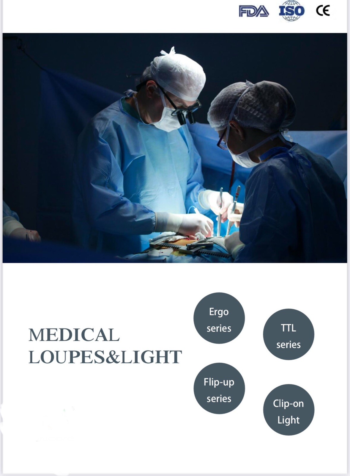 General Ergo Type Surgical Loupes – Magnifying 3.5x or 4.5x Both Sizes Available