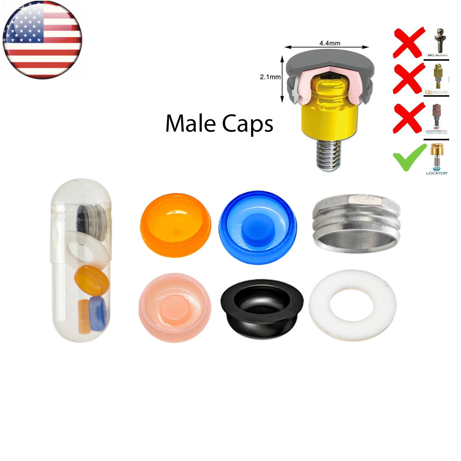 Dental Core Tool Ø3.5mm for BEGO, Zimmer, MIS, Cortex, Adin Attachment Abutments