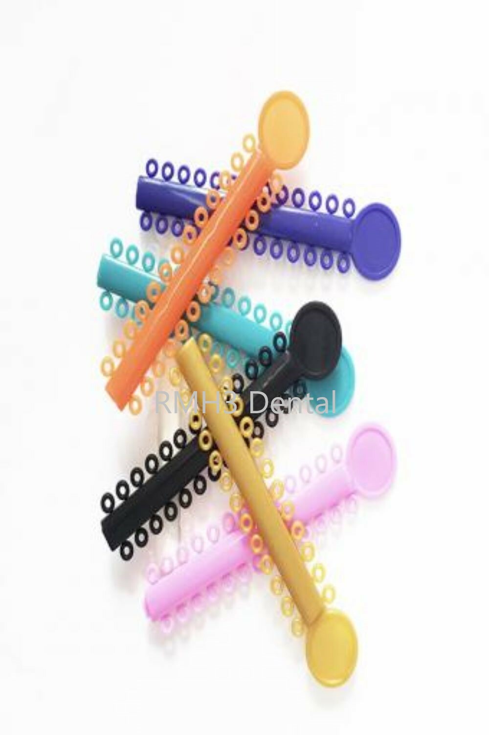 Dental Orthodontic Ligature Elastic Ties 1040pcs/pack Variety of Colors