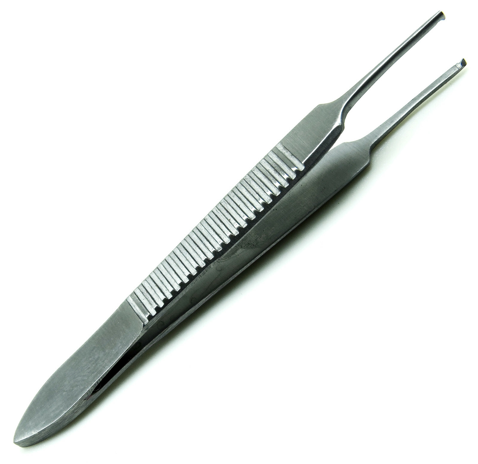 2 Pcs Iris Forceps 2.5″ Kocher 0.5mm Straight & Curved Micro Instruments