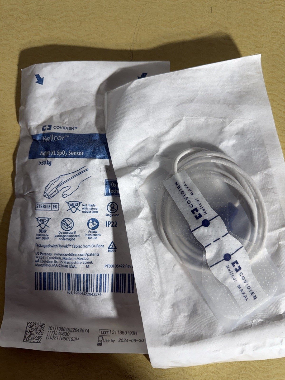 2 – Nellcor Maxal Adult XL SpO2 Sensor OxiMax