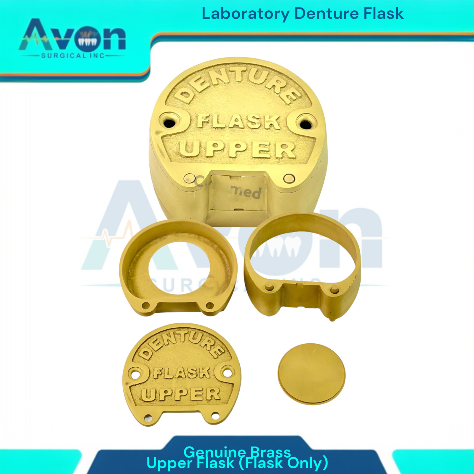 2 Pack | Single Denture Flask Press + Upper Flask – Lab Dental Partial Work