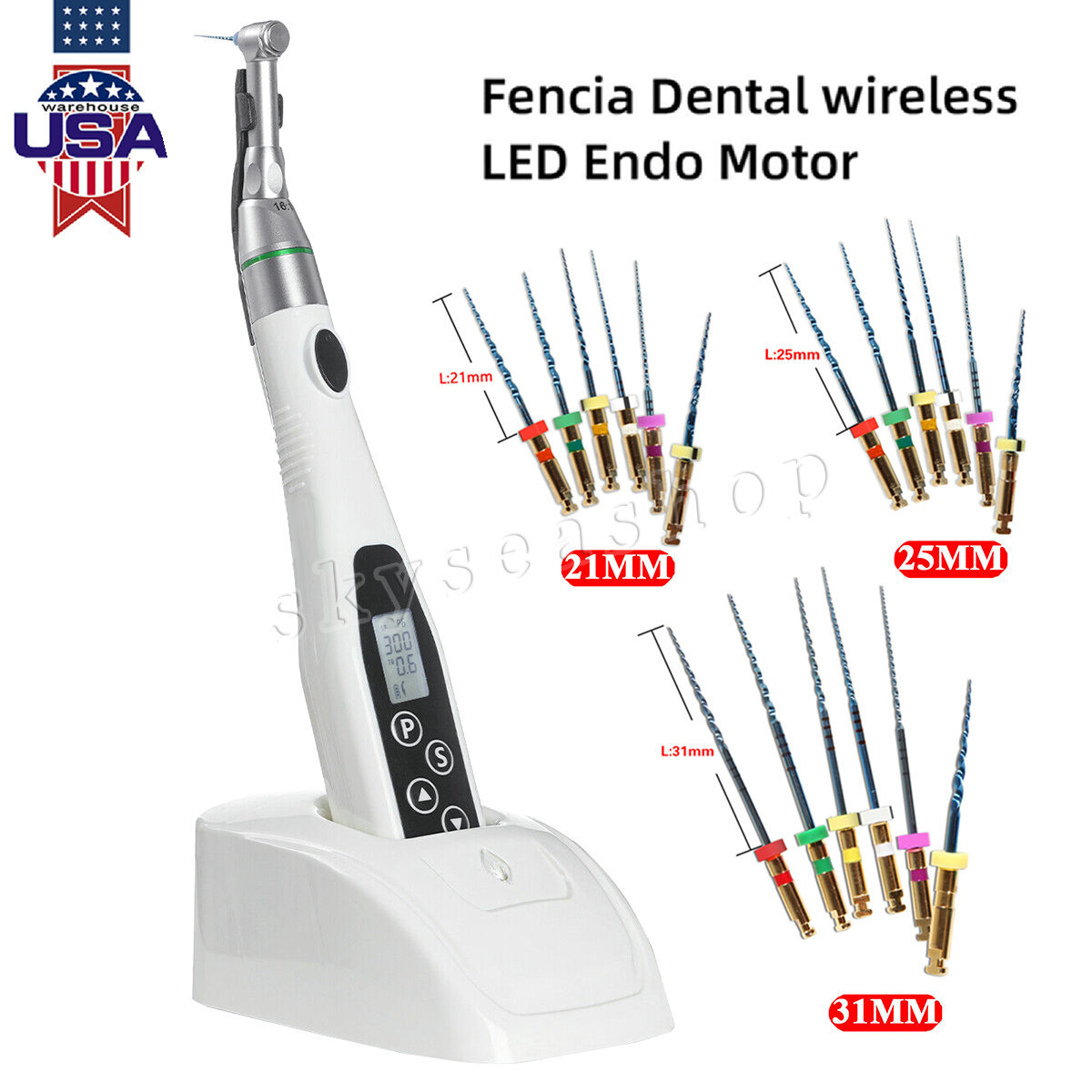 LED Dental Endo Motor 16:1 Contra Angle Root Canal Treatment Y-smart /NITI Files