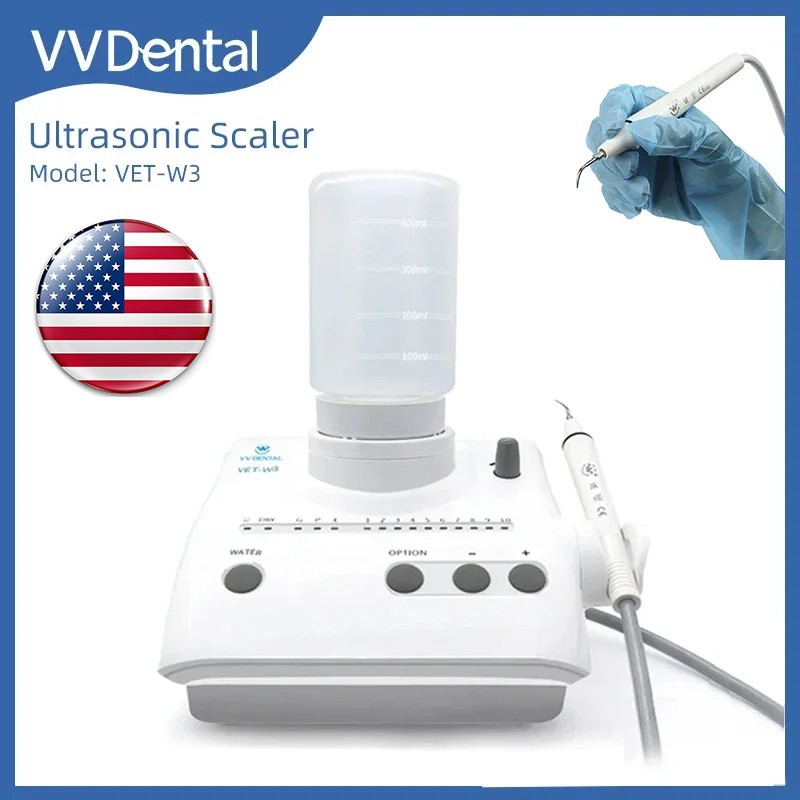 Dental Portable Ultrasonic Piezo Scaler 2*Bottles fit Cavitron EMS Handpiece