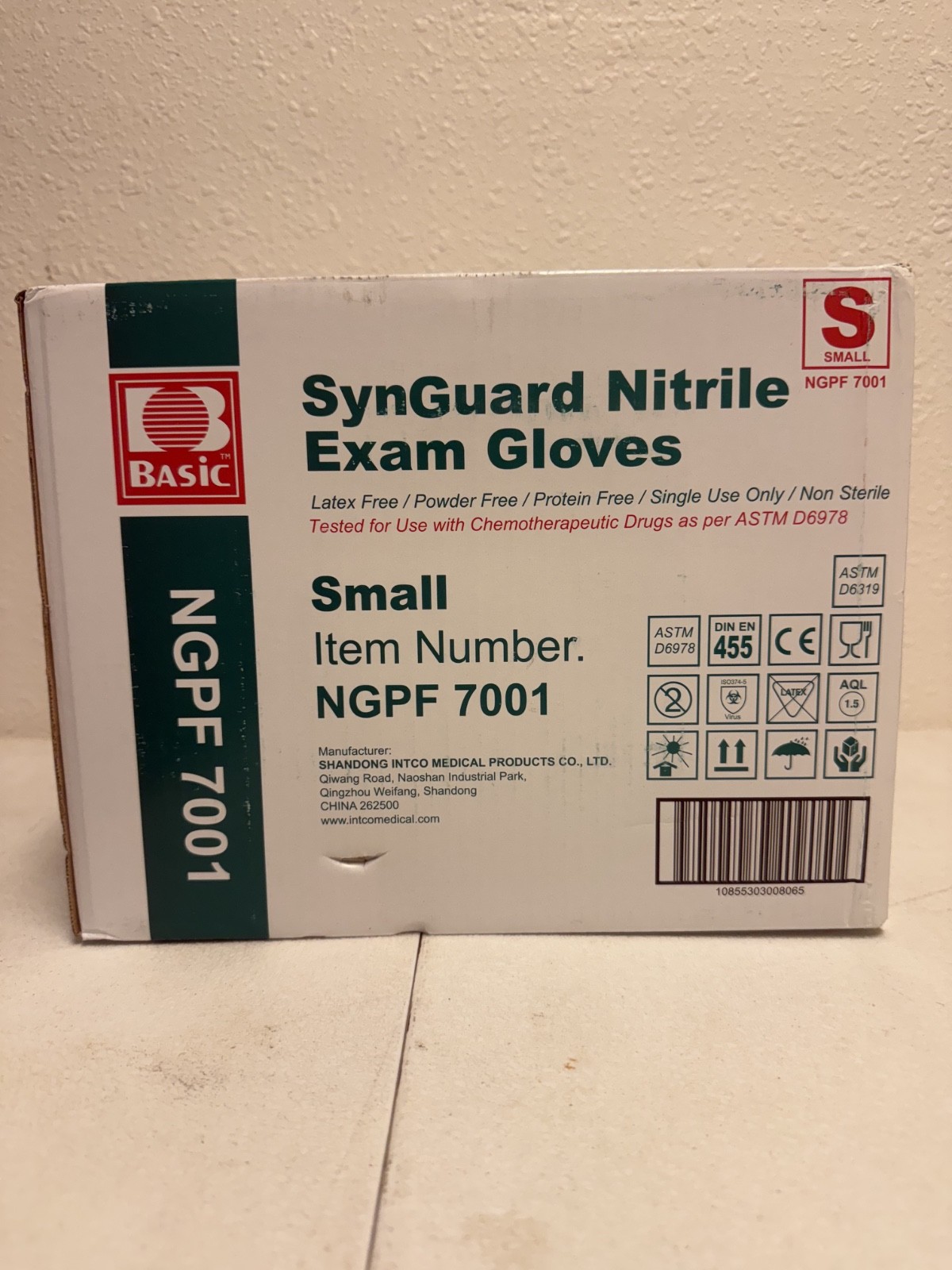 Basic NGPF-7001 Latex-Free & Powder-Free Medical Nitrile Gloves – case of 1000