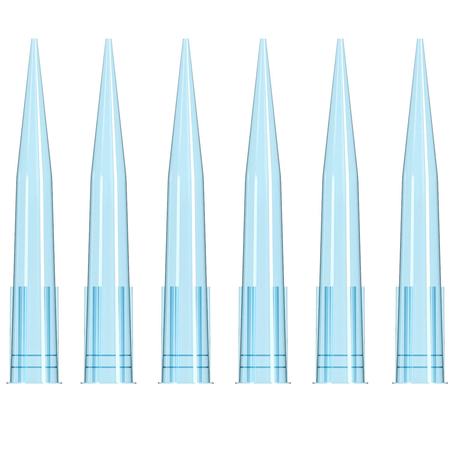 Pipette Tips 1000 UL/ 1mL 500 PCS Clear Blue Laboratory Universal Plastic Liquid