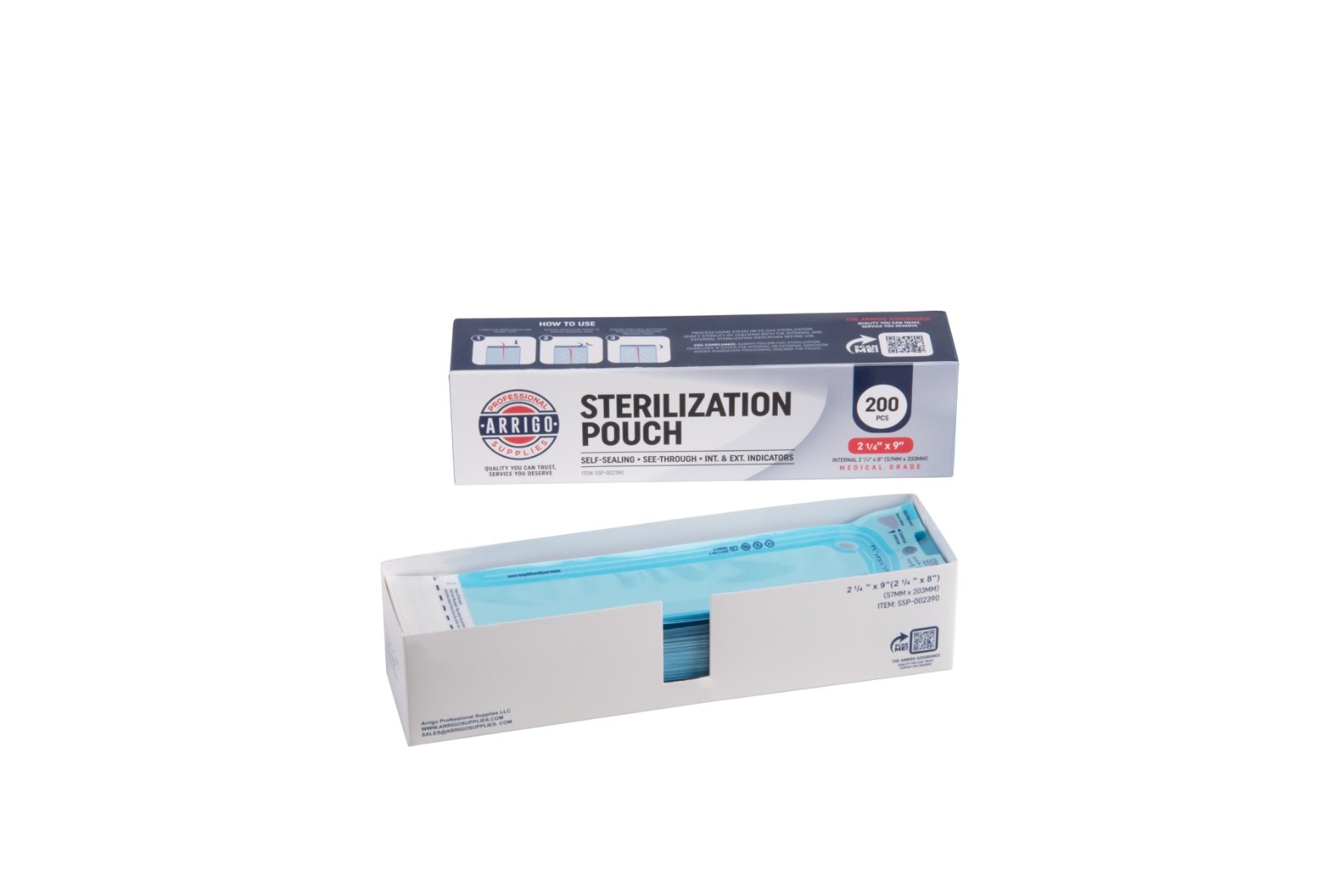 Sterilization Pouches – Multi Sizes, Self Seal, Dual Indicator, Medical Dental