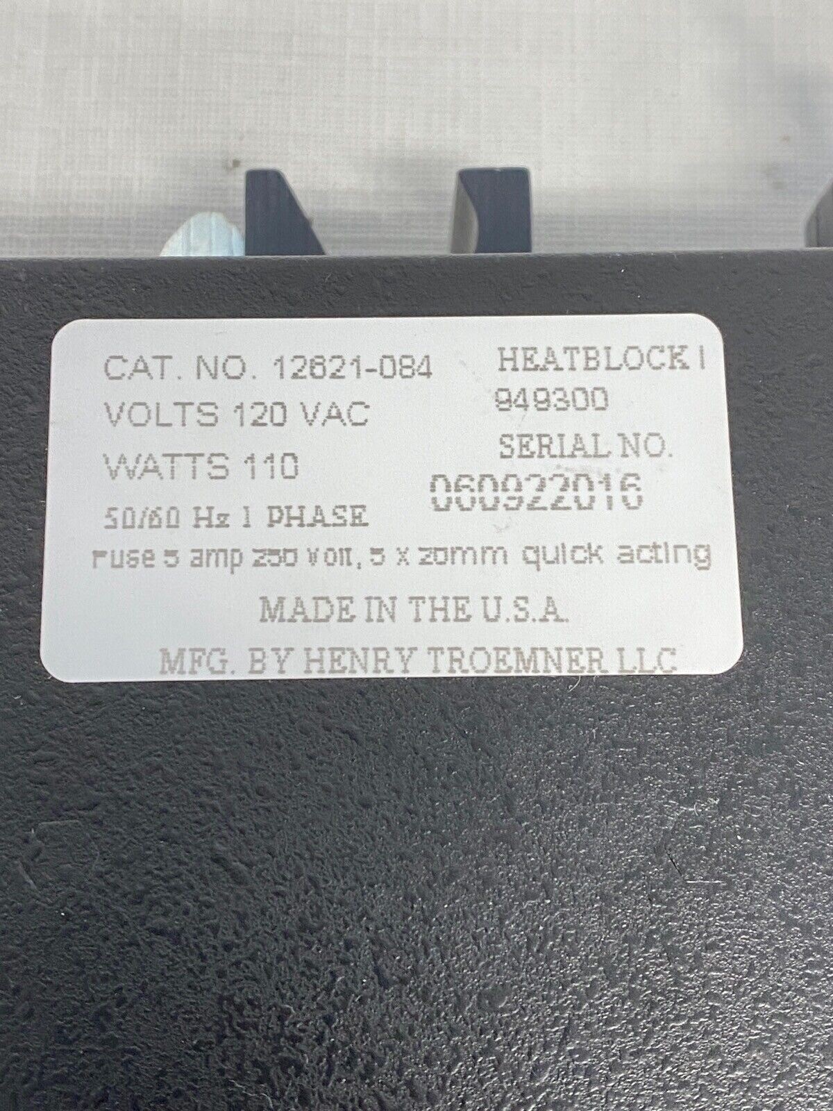 VWR Digital Dry Bath Block Heater 20-Place Heatblock 120V 110W 50/60Hz 12621-084