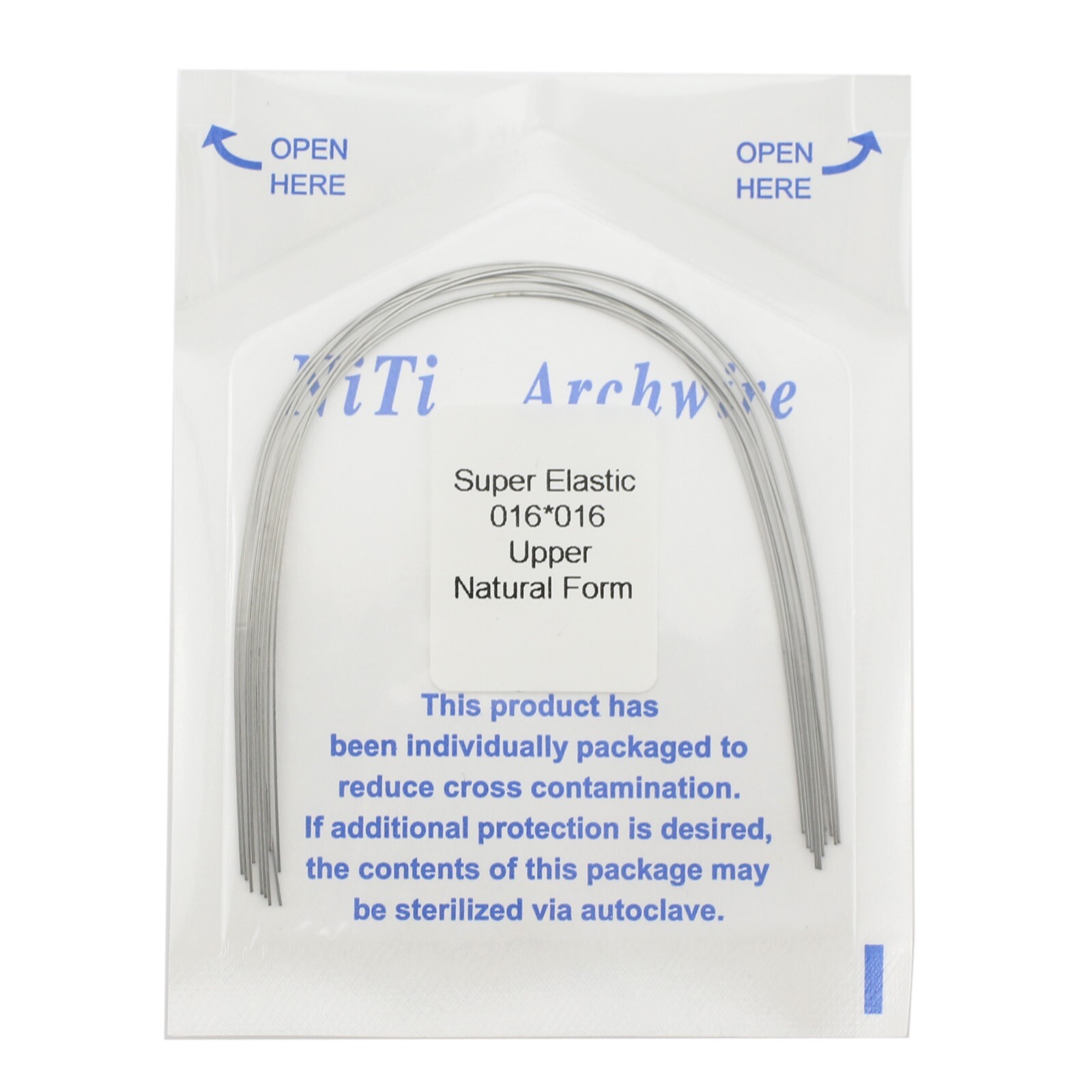 Dental Orthodontic Arch Wire Niti Super Elastic Round Rectangular Ovoid Natural